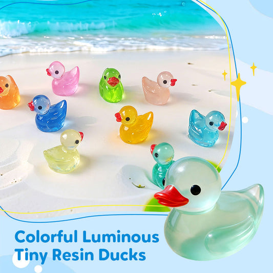 Colorful Luminous Tiny Resin Ducks