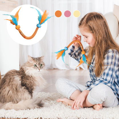 Cat Teaser Toys with Catnip and Feathers