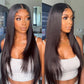 Glueless Synthetic Lace Front Wig Wear And Go Pre Plucked Pre Cut Straight Wig Vivid Self Growing Clean Hairline with Tiny Knots  Heat Resistant Fiber Natural No Glue Wig