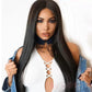 Glueless Synthetic Lace Front Wig Wear And Go Pre Plucked Pre Cut Straight Wig Vivid Self Growing Clean Hairline with Tiny Knots  Heat Resistant Fiber Natural No Glue Wig