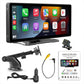 2025 Newest Portable Carplay Screen for Car, 7 Inch IPS Touchscreen Car Stereo Support Wireless Carplay DealsforYouDays