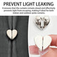 Heart-Shaped Magnetic Curtain Clips