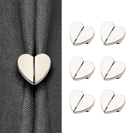 Heart-Shaped Magnetic Curtain Clips