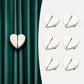 Heart-Shaped Magnetic Curtain Clips