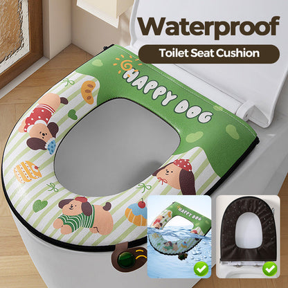Waterproof Printed Zipper Toilet Seat Cushion