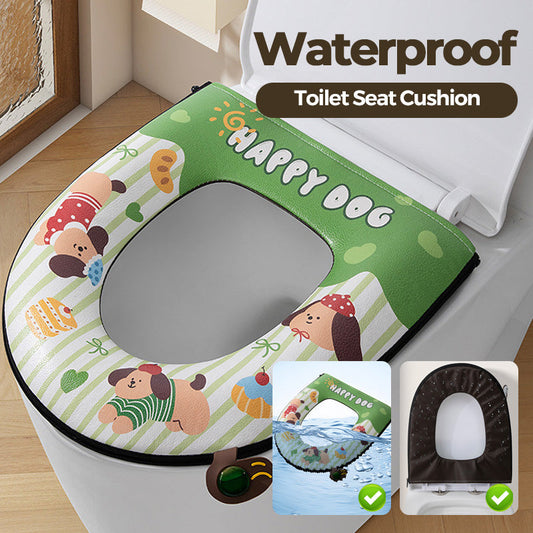 Waterproof Printed Zipper Toilet Seat Cushion