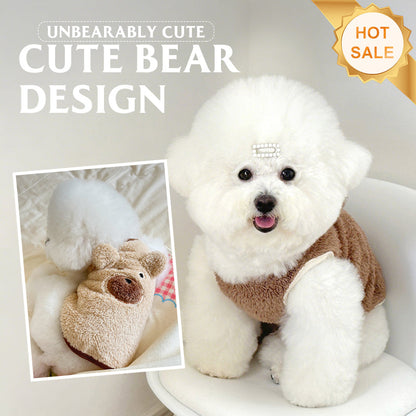 Plush Bear Design Pet Vest for Small Dogs