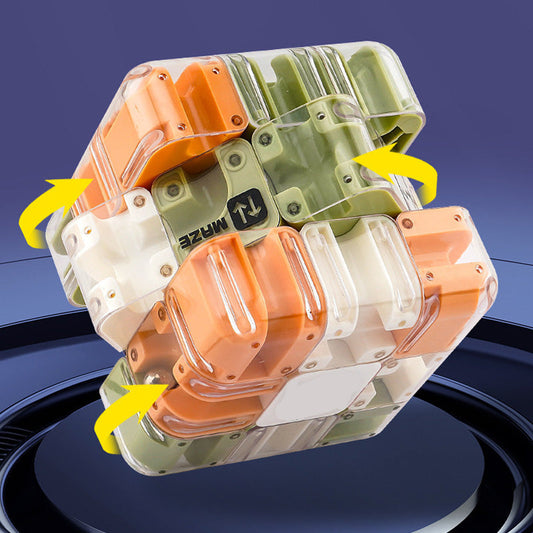 Fun 3D Maze Rolling Cube Puzzle