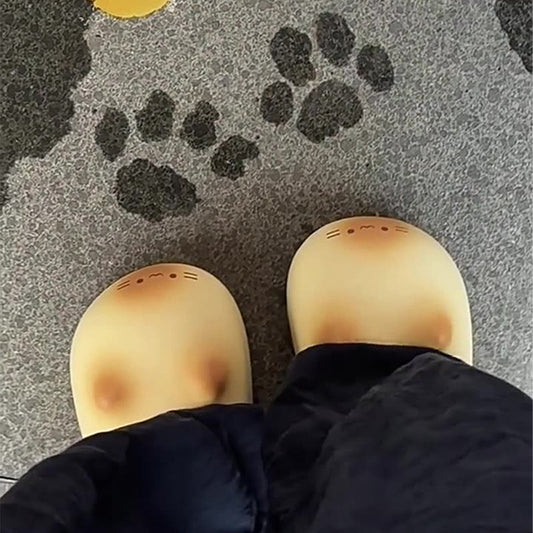 Adorable & Cozy Cat Paw Sole Slippers