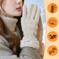 Warm Plush Cuff Gloves with Touchscreen Fingers