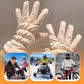 Warm Plush Cuff Gloves with Touchscreen Fingers
