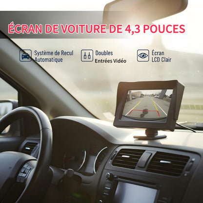 📢📢50% OFF! 🚗✨ 4.3" HD Car Display – Dual Video Input, Auto Reverse Switch & Wide 9V–35V Compatibility 💻