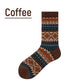 Vintage Knit Pattern Soft Durable Crew Socks