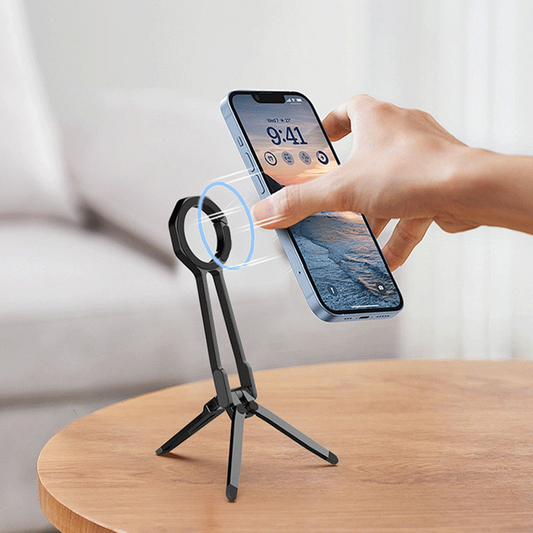 4 in 1 Portable Magnetic Mobile Phone Holder with Climbing Buckle Design