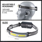 🔦 Rechargeable Sensor Headlamp | 6 Modes