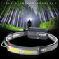🔦 Rechargeable Sensor Headlamp | 6 Modes