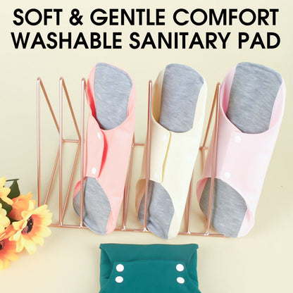4pcs Leak-Proof & Waterproof Washable Incontinence Pads with Graphene Aseptic Technology for Elderly Care