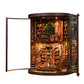 DIY Bookshelf and Dollhouse Miniature House Kit with Small Wooden Puzzles, Perfect for Creative Crafts and Shelf Display