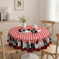 🐓❤️ 50% OFF! Farmhouse Rooster Tablecloth | Red Buffalo Plaid Chicken Table Cover