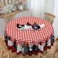 🐓❤️ 50% OFF! Farmhouse Rooster Tablecloth | Red Buffalo Plaid Chicken Table Cover