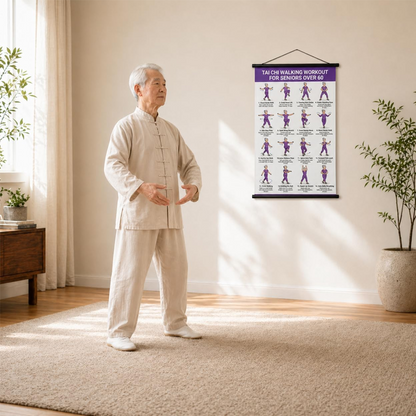 📢📢49% OFF !! ⏰Tai Chi Workout Poster for Seniors