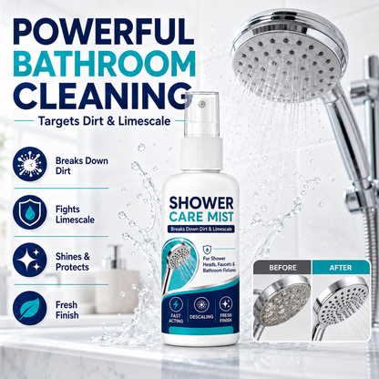 🚿 Fast-Acting Limescale Remover Spray for Showerheads and Faucets