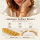 14K gold-plated wide woven mesh bracelet
