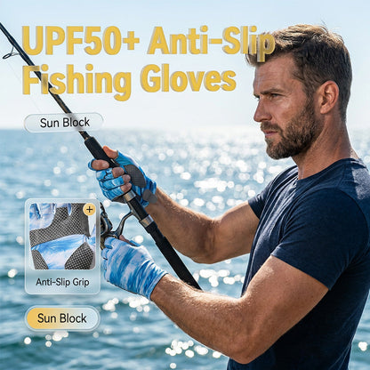 Breathable Anti-Slip Fingerless Fishing Gloves