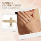 Stylish Adjustable Sideways Cross Bracelet