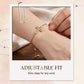 Stylish Adjustable Sideways Cross Bracelet