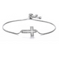 Stylish Adjustable Sideways Cross Bracelet