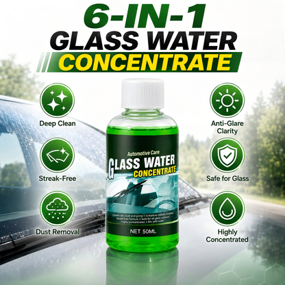🥳2026 HOT SALE🥳💞50K+ SOLD! 💧✨ 50% OFF! Glass Concentrate – 10ml makes 1L, cuts bugs & grime, streak-free. 1 bottle = 50L. From $11.99 – lowest price online! 🚗💪