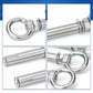 🔩 304 Stainless Expansion Eye Bolts | 6-Piece Set