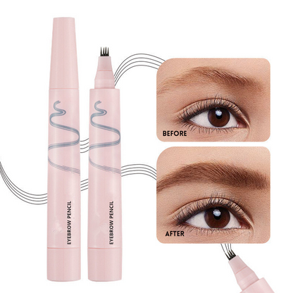 ✍️ 4-Prong Brow Pencil | Hair-Like Stroke Effect