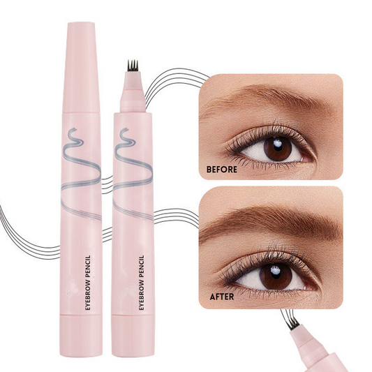 ✍️ 4-Prong Brow Pencil | Hair-Like Stroke Effect