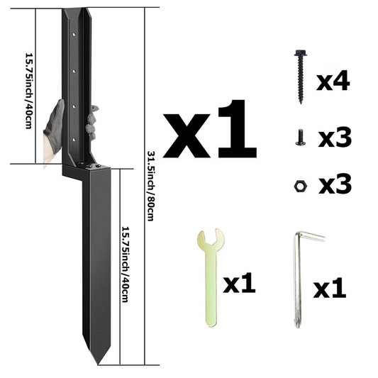 🛠️ Fence Post Repair Stake | Heavy-Duty Steel