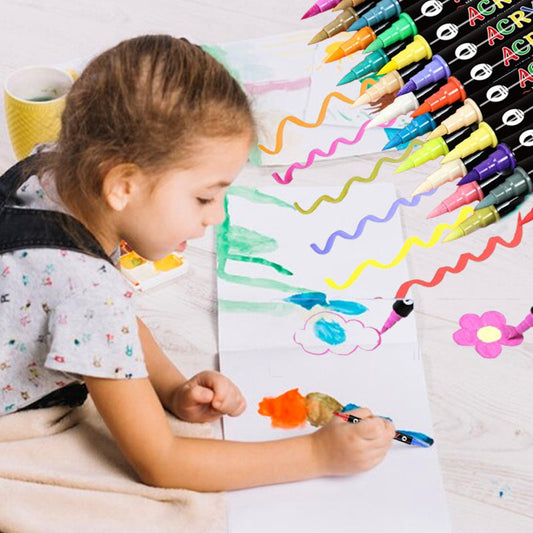 🎨 Dual-Color Watercolor Markers | Blend & Create