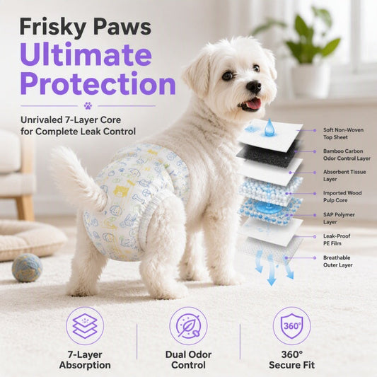 🐾 Disposable Pet Diapers | 10-Pack Leak Care