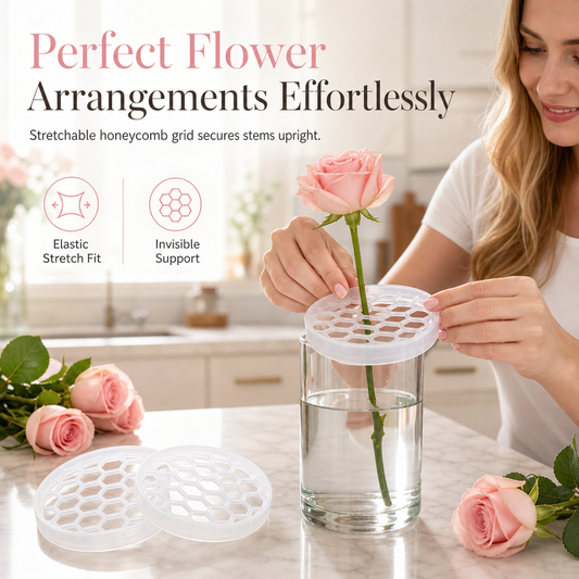 🌷 Silicone Flower Arranging Grid | Easy Vase Styling