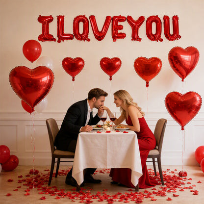 ❤️ Valentine Balloon Decoration Kit | Romantic Setup