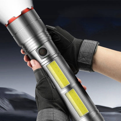 🔦 Rechargeable Long-Range LED Flashlight | Type-C
