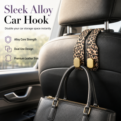 🚙 Dual-Use Car Hook Organizer | Alloy/ABS