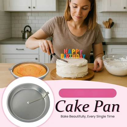 🎂 Quick-Release Stainless Cake Pan | 24cm