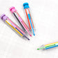 🖍️ 8-in-1 Multicolor Crayon | Compact Creative Pen