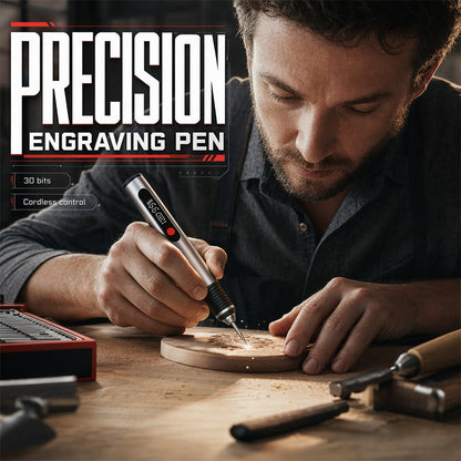 🖊️ Cordless Engraving Pen Kit | 3-Speed Type-C