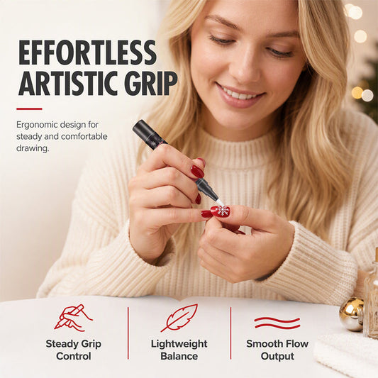 🎄 6-Color Christmas Nail Polish Pens | Festive Set