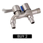 🚰 Dual-Outlet Laundry Faucet | Independent Controls