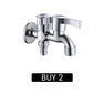 🚰 Dual-Outlet Laundry Faucet | Independent Controls