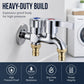 🚰 Dual-Outlet Laundry Faucet | Independent Controls