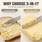 🧈 3-in-1 Butter Knife | 304 Stainless Steel